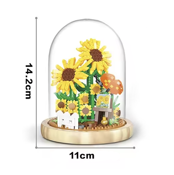 Blume im Glas: Sonnenblume