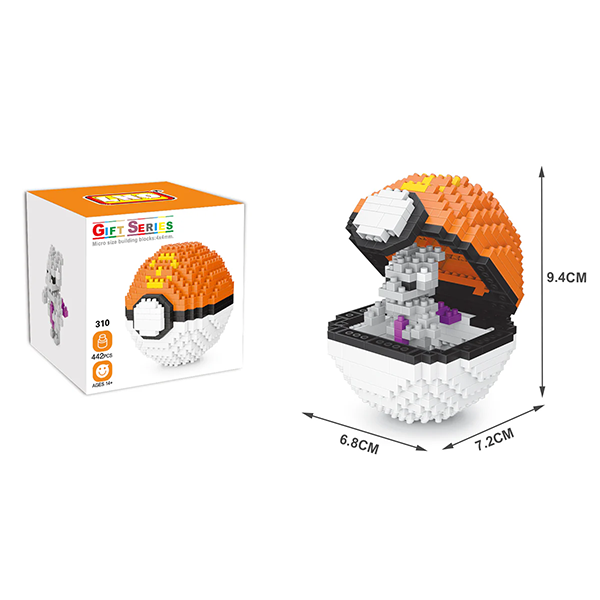 Pokéball „Mewtu“ (7cm)