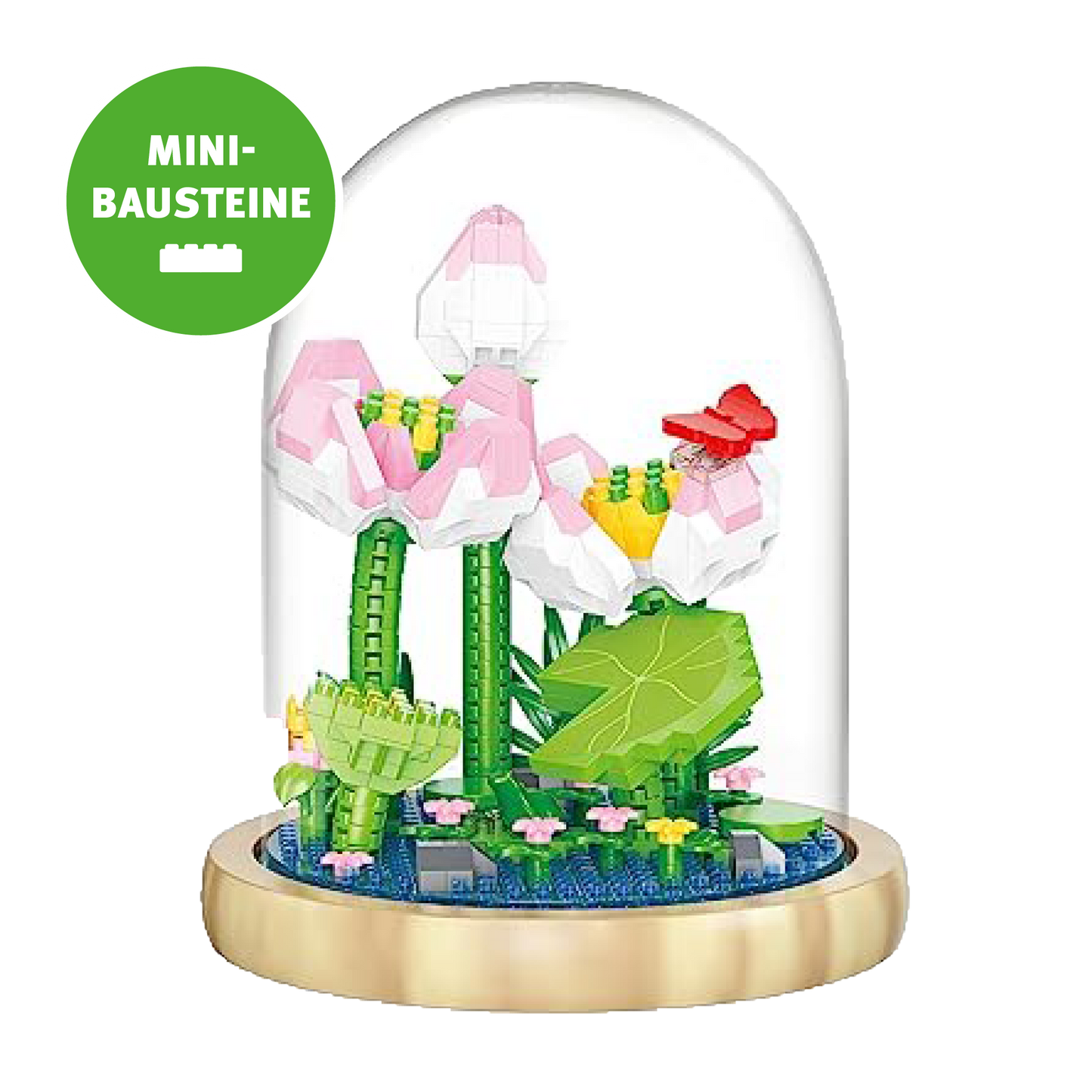 Blume im Glas: Lotus