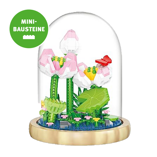 Blume im Glas: Lotus