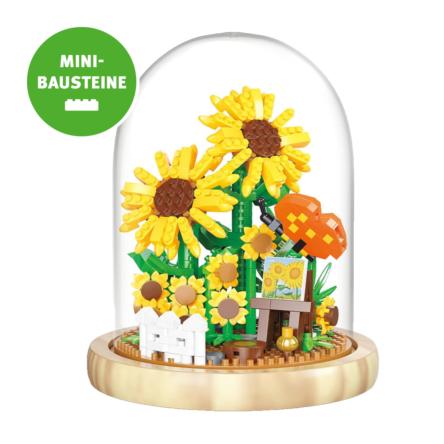 Blume im Glas: Sonnenblume