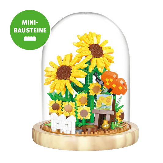 Blume im Glas: Sonnenblume