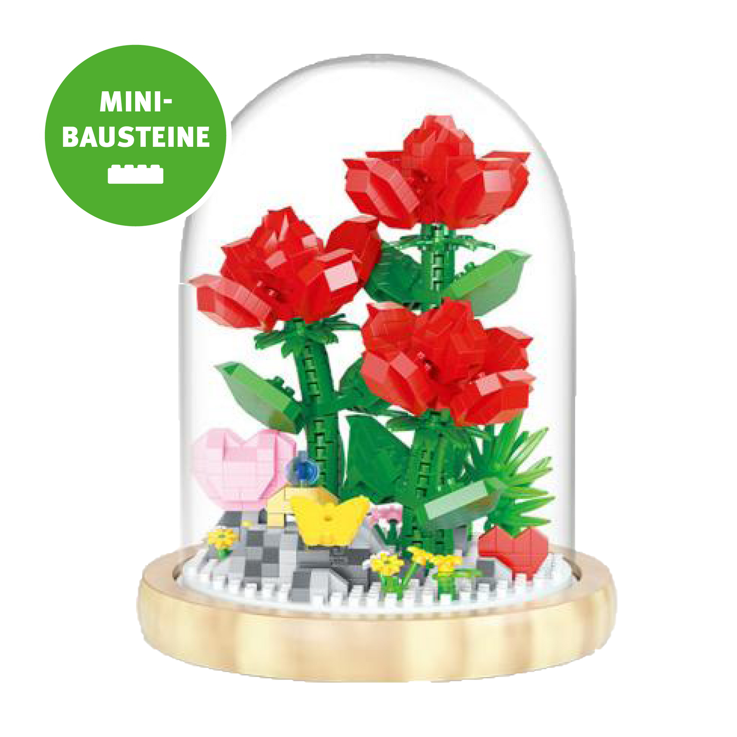Blume im Glas: Rote Rosen