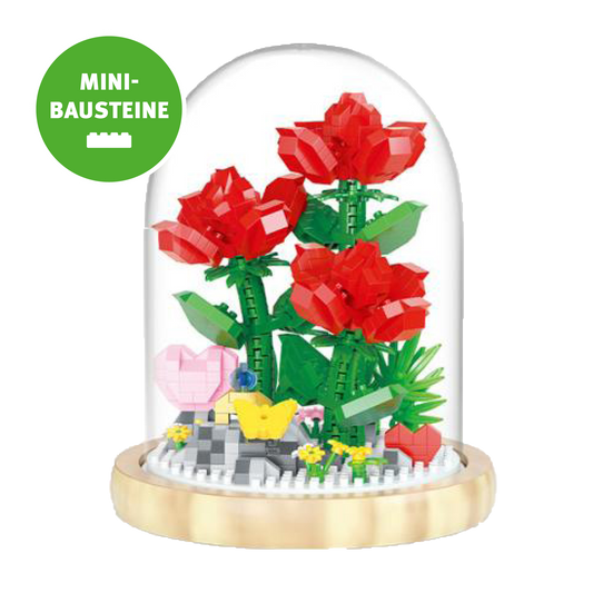 Blume im Glas: Rote Rosen