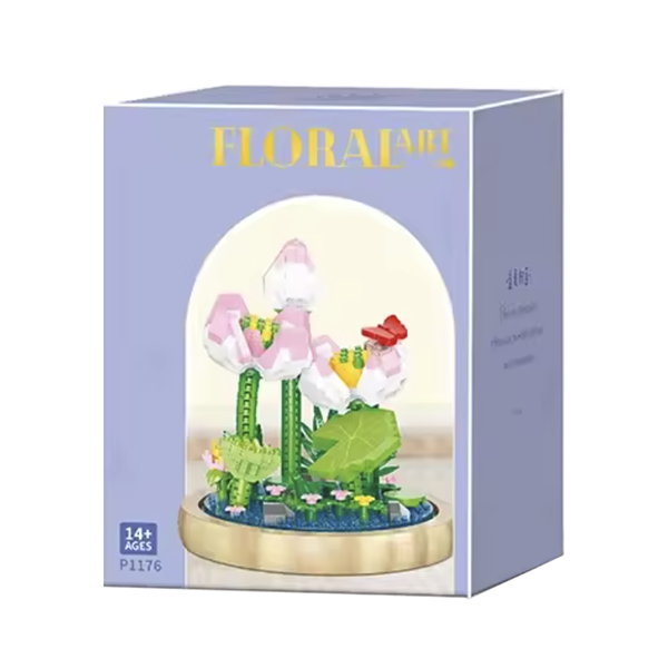 Blume im Glas: Lotus