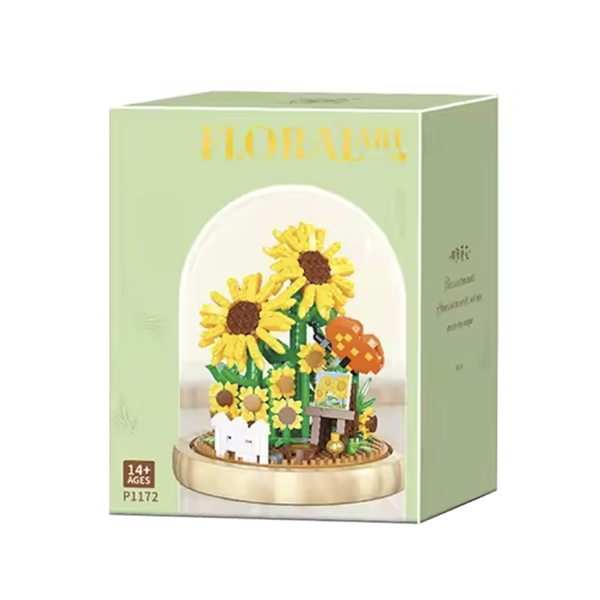 Blume im Glas: Sonnenblume