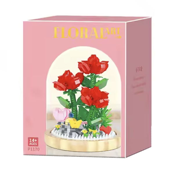 Blume im Glas: Rote Rosen