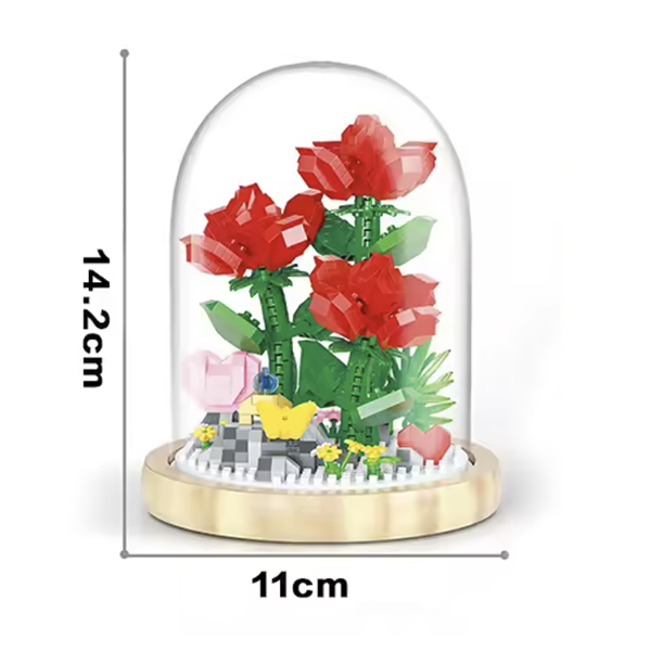 Blume im Glas: Rote Rosen