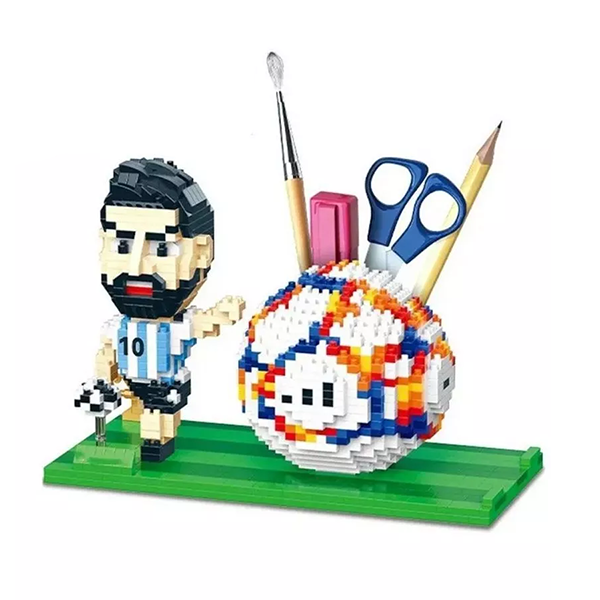 Fußballer „Lionel Messi“ mit Stiftehalter